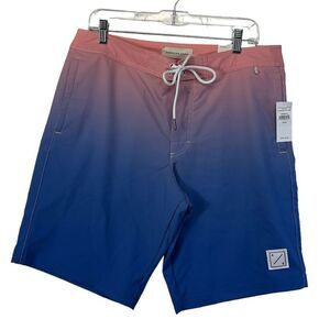 NTW American Eagle Board Swim Shorts Men’s Size M Drawstring Blue Gradient
